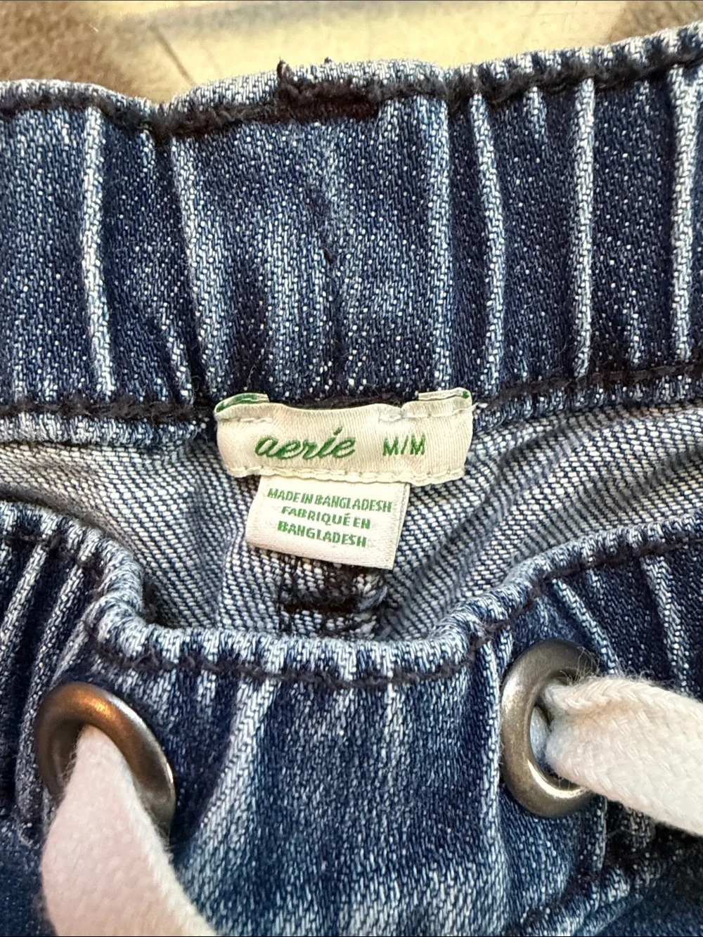 Aerie Drawstring Jeans Size M